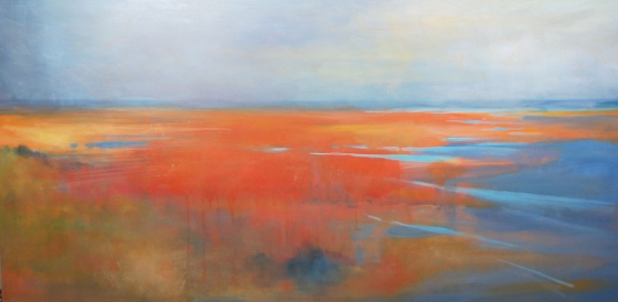 Nauset Marsh Autumn Oil on Canvas 18x36